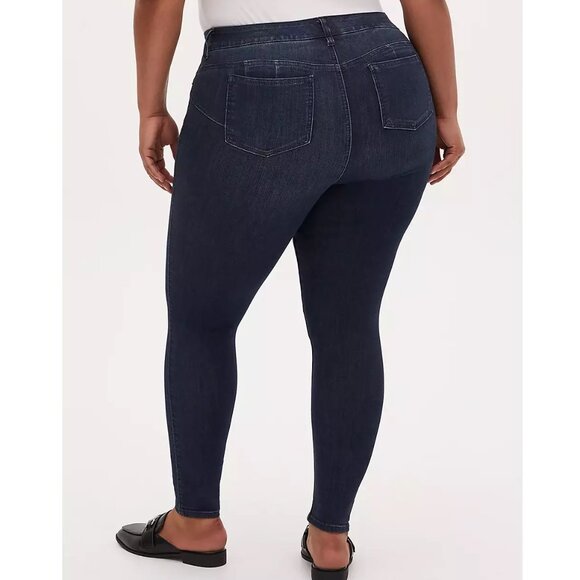 Plus Size 12, 16, 22 Bombshell Skinny Torrid Jeans Dark Blue Jean New Bottoms - Picture 3 of 3